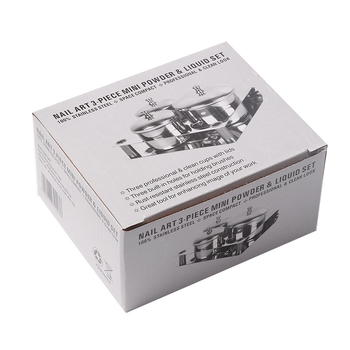 Νέο διασυνοριακό κύπελλο από ανοξείδωτο ατσάλι για τέχνη νυχιών, σετ 3 τεμαχίων, κύπελλο από ανοξείδωτο ατσάλι, υγρό κύπελλο από ανοξείδωτο ατσάλι, κρυστάλλινο υγρό κύπελλο απολύμανσης