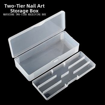 Nagų dailės dvisluoksnė įrankių dėžutė nagų pieštukų laikymo dėžutė įrankių dėžutė tatuiruočių pieštukų dėžutė matinė nuimama dvisluoksnė