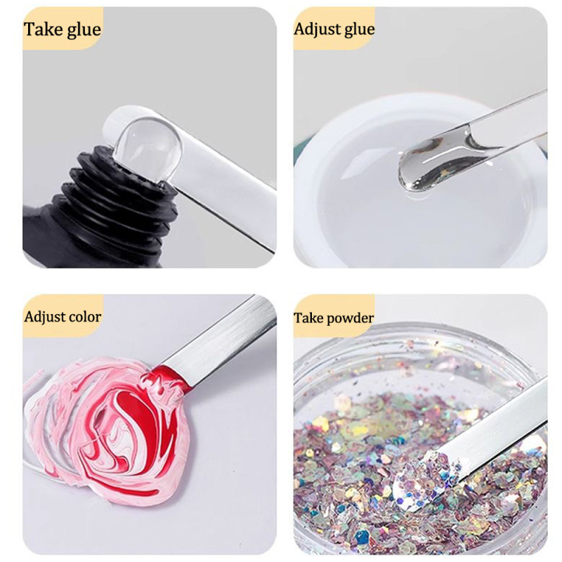 Maniküüri täisteemantne kahepealine fototeraapiapliiats, fototeraapiapliiats, üliõhuke, harjadeta märgistusega imemis- ja kassisilma küünelakiliim, spetsiaalne tööriist