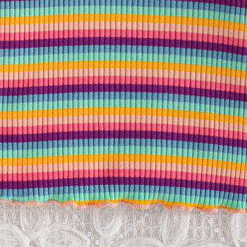 „CrossBorder 2025“ pavasario ir rudens naujas mielas ir mielas stiliaus gėlių raštų margintas apvalios iškirptės ilgarankovių marškinėlių rinkinys, 3 dalių rinkinys