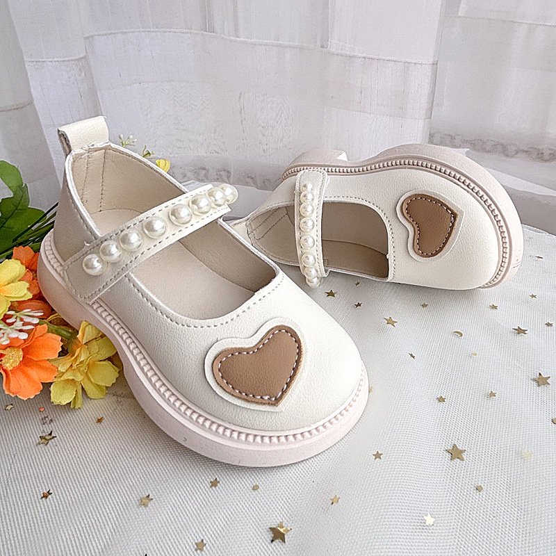 2025 Нови модерни маркови момичешки обувки, детски модни принцесни обувки със сърце и кристали, обувки с мека подметка за малки момичета, универсални