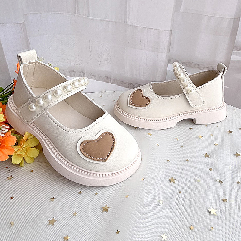 2025 Нови модерни маркови момичешки обувки, детски модни принцесни обувки със сърце и кристали, обувки с мека подметка за малки момичета, универсални