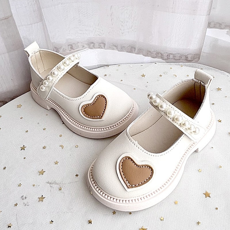 2025 Нови модерни маркови момичешки обувки, детски модни принцесни обувки със сърце и кристали, обувки с мека подметка за малки момичета, универсални