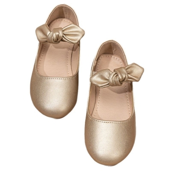 2025. gada jaunas meiteņu seklas, plakanas vasaras korejiešu stila princeses kurpes vidējiem un lieliem bērniem ar bantīti un mīkstu ādas apaviem