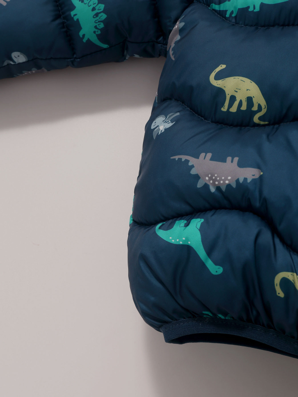 Nova jesenska i zimska pamučna odjeća s dinosaurima za dječake i djevojčice, topla pamučna odjeća za malu i srednju djecu, jakne i majice s pamučnom podstavom za bebe