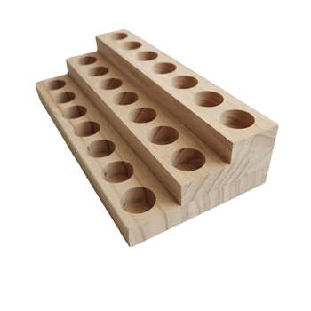 Διασυνοριακό σε απόθεμα χονδρικής τριών στρώσεων 21 πλέγματος αιθέριων ελαίων ράφι αποθήκευσης μπουκαλιών αιθέριων ελαίων ξύλινο κουτί αποθήκευσης βερνικιού νυχιών