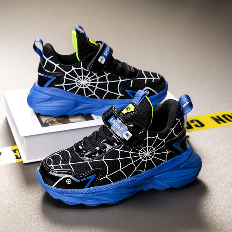 Berniukų tinkliniai kvėpuojantys sportbačiai, mergaičių lengvu padu bėgimo bateliai, pavasario ir rudens vidutinio ir didelio dydžio vaikiški „Torre“ bateliai, vaikiški laisvalaikio bateliai