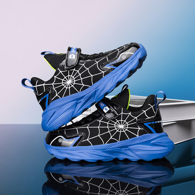 Berniukų tinkliniai kvėpuojantys sportbačiai, mergaičių lengvu padu bėgimo bateliai, pavasario ir rudens vidutinio ir didelio dydžio vaikiški „Torre“ bateliai, vaikiški laisvalaikio bateliai