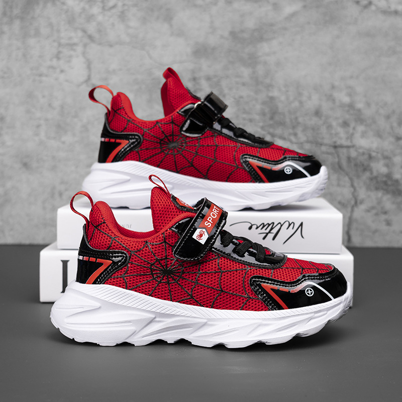 Berniukų tinkliniai kvėpuojantys sportbačiai, mergaičių lengvu padu bėgimo bateliai, pavasario ir rudens vidutinio ir didelio dydžio vaikiški „Torre“ bateliai, vaikiški laisvalaikio bateliai