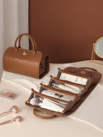 Kosmētikas somas nišas dizains, lielas ietilpības, viegla, grezna uzglabāšana, uzlabota mazgāšanas soma, uzglabāšanas soma sievietēm, pārrobežu partija