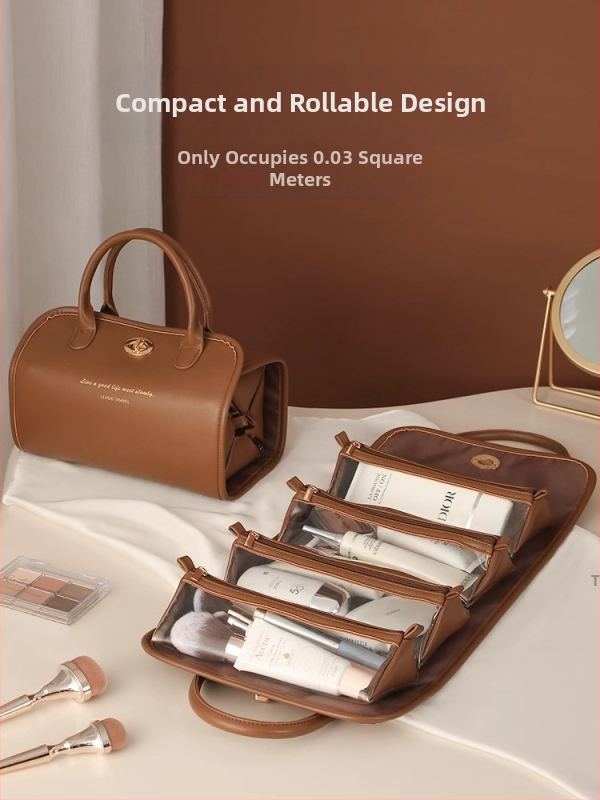 Kosmētikas somas nišas dizains, lielas ietilpības, viegla, grezna uzglabāšana, uzlabota mazgāšanas soma, uzglabāšanas soma sievietēm, pārrobežu partija