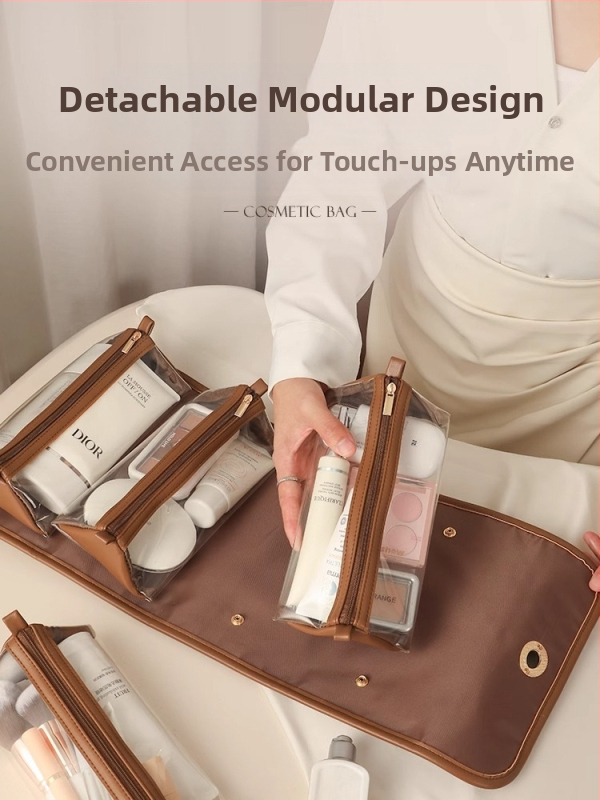 Kozmetická taška s výklenkom, veľkokapacitná, ľahká, luxusná, úložná, moderná, umývacia taška, úložná taška pre ženy, cezhraničná dávka
