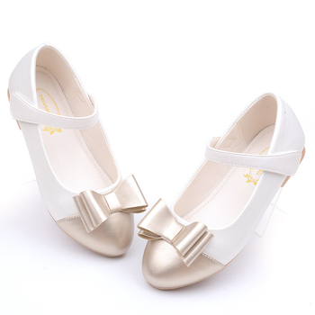 Hercegnős cipők Gyermek lányka bőrcipők Puha talpú kislány baba masni hercegnős cipők 2025 Új lányka négy évszakos cipők