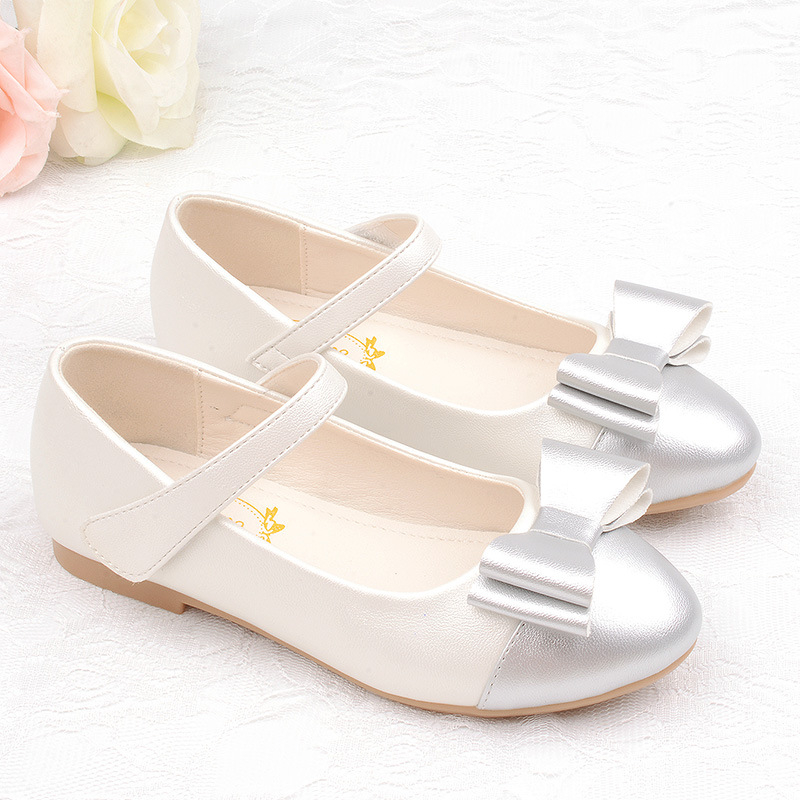 Princeses apavi bērnu meitenēm ādas apavi mīksta zole mazuļu meiteņu bantītes princeses apavi 2025 jaunas meitenes apavi četriem gadalaikiem