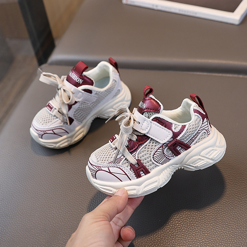 2025 m. pavasario ir rudens mažų vaikų kūdikių mergaitės kūdikių tinklelio tėčio korėjietiško stiliaus sportbačiai berniukams, minkštu padu, 1-6 metų amžiaus