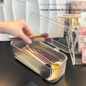 Κουτί αποθήκευσης βαμβακιού με πούδρα, τραπέζι ντυσίματος, επιφάνεια εργασίας, πινέλο καλλυντικών, κραγιόν, ανθεκτικό στη σκόνη, μαξιλάρι αέρα, ράφι αποθήκευσης, αυγό ομορφιάς