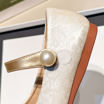 Кожени обувки за момичета 3-12 години, перлени, xiangfeng, Joker, детски обувки за принцеси, обувки за момичета, големи детски обувки на едро