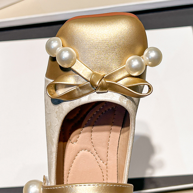 Кожени обувки за момичета 3-12 години, перлени, xiangfeng, Joker, детски обувки за принцеси, обувки за момичета, големи детски обувки на едро
