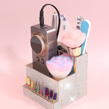 Πλήρες τρυπάνι για τέχνη νυχιών, μηχανή λείανσης, κουτί αποθήκευσης, κεφαλή λείανσης, εργαλεία νυχιών, λίμα νυχιών, βούρτσα νυχιών, κουτί αποθήκευσης, διακοσμητικά επιφάνειας εργασίας