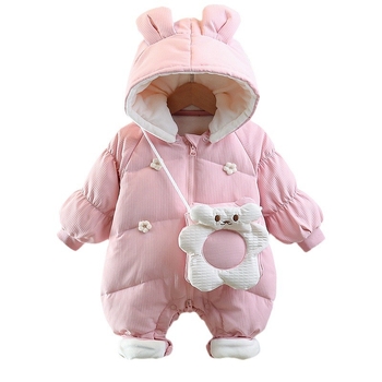 Βρεφικά Ρούχα, Φθινοπωρινά και Χειμερινά Κοστούμια, Ρούχα από Χοντρό Βελούδο Βαμβάκι, Ζεστές Φόρμες για Νεογέννητο Κορίτσι, Ρούχα Πριγκίπισσας για Χειμερινές Εκδρομές