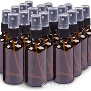 Vairumtirdzniecības brūna stikla smidzināšanas pudele, brūna eļļas pudele, mājas dezinfekcijas līdzekļa sūkņa galvas smidzināšanas kosmētika, pudelēs pildīta