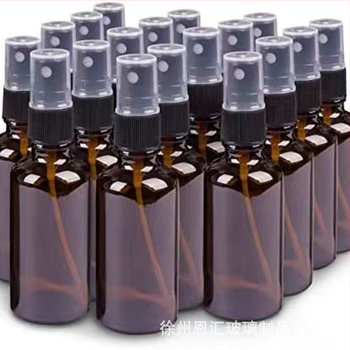 Vairumtirdzniecības brūna stikla smidzināšanas pudele, brūna eļļas pudele, mājas dezinfekcijas līdzekļa sūkņa galvas smidzināšanas kosmētika, pudelēs pildīta