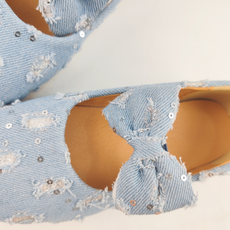 Meiteņu seklās Mary Jane kurpes 2025. gada pavasarī, jaunas korejiešu stila džinsa plakanās kurpes vecākiem bērniem, deju apavi