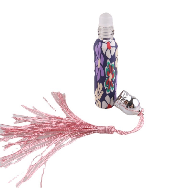 10 ml litro kutais puoštas minkštos keramikos butelis, kutais puoštas karoliukų butelis, esencijos aliejaus butelis, kutais puoštas kvepalų butelis, padalintas purškimo butelis stiklinis butelis