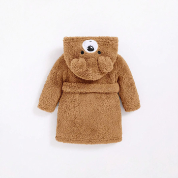 TEMU Διασυνοριακές Πουλόβερ με Ζεστές Πώληση για Χειμερινές Μωρές με Κινούμενα Σχέδια και Αρκουδάκι, Κουκούλα, Μακρυμάνικο Παλτό, Φλις Επένδυση, Ζεστές Πιτζάμες Μπουρνούζι