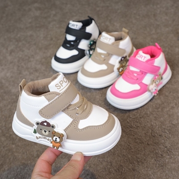 Bērnu mazuļu apavi ar vidēju augšdaļu, elpojoši, nodilumizturīgi meiteņu ikdienas apavi, zēnu sporta apavi, bērnudārza multfilmu apavi