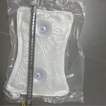 Skersinio krašto kaulo formos 3D tinklelio pagalvė su 2 siurbtukais vonios galvos atrama SPA voniai vonios pagalvė galvos ir kaklo atrama