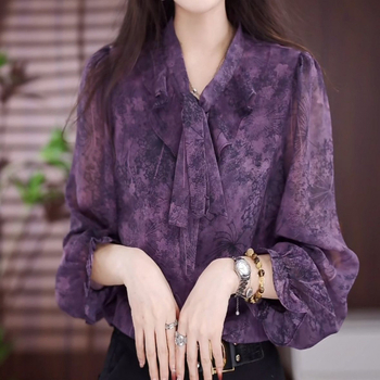 W8R plius dydžio madingi ilgomis rankovėmis marškinėliai 2025 m. pavasariui, nauji laisvi marškinėliai, dengiantys kūną, stilingi, ploni, universalūs, marginti.