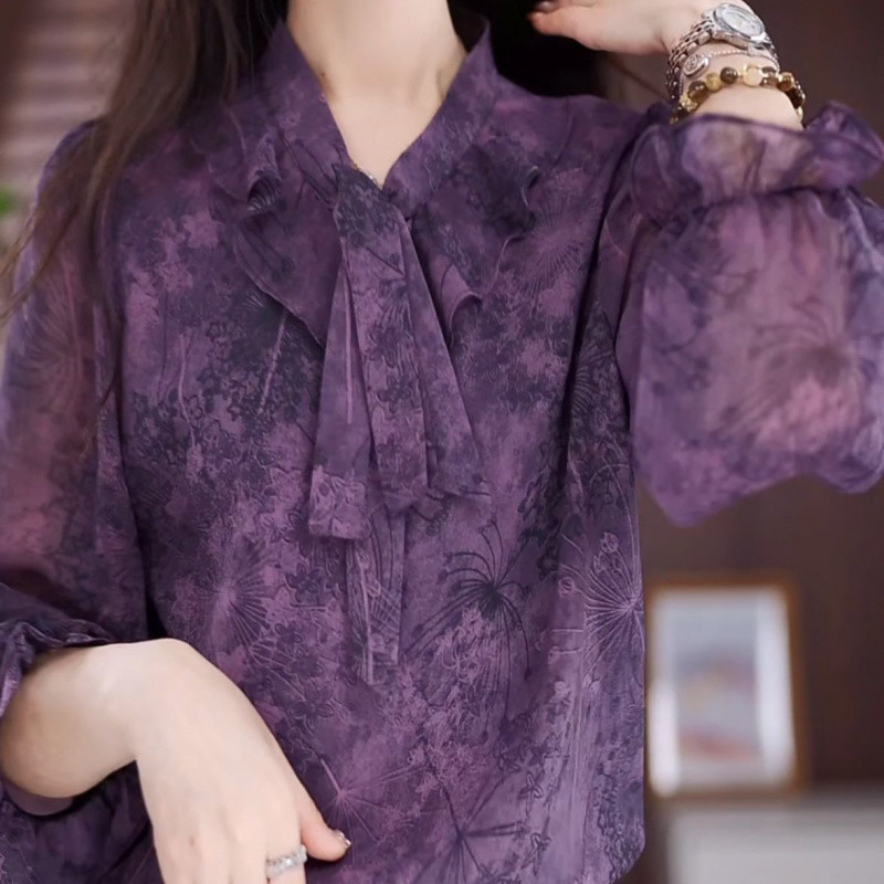 W8R plius dydžio madingi ilgomis rankovėmis marškinėliai 2025 m. pavasariui, nauji laisvi marškinėliai, dengiantys kūną, stilingi, ploni, universalūs, marginti.