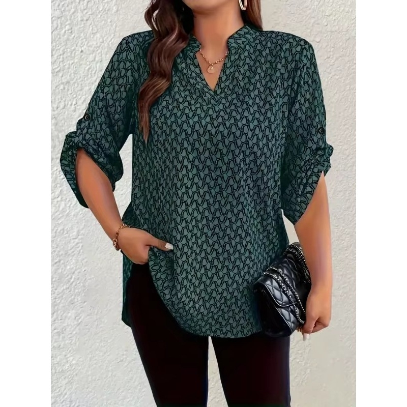 „Amazon Aliexpress“ V formos iškirptės palaidinė su bohemiškais marškinėliais