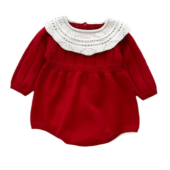 Φθινόπωρο και Χειμώνας 2024 Πλεκτό Haggis για Κορίτσια με Κολάρο για Κούκλες Μωρού με Μακρυμάνικο Πουλόβερ για Βόλτες