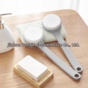 Гъба за баня с дълга дръжка за къпане, скраб за гръб и ексфолиране