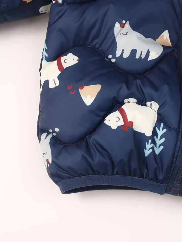 Crtani medvjedić Nova dječja topla pamučna odjeća za dječake i djevojčice Pamučne jakne za malu i srednju djecu Bebe Dječaci i djevojčice Dojenčad Jesen