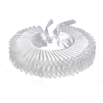 Χειροποίητο κολάρο Elizabeth Artistic Rafer με δαντέλα και ραφές, υπερβολικό ψεύτικο κολάρο, υψηλής ποιότητας αξεσουάρ όπερας