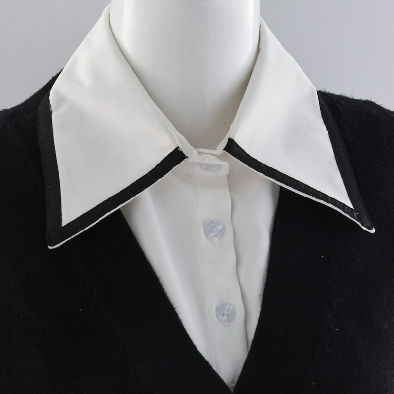 Apykaklė Netikra apykaklė Universalus kaklo siuvinėjimas Dekoratyvinė marškinių apykaklė Dirbtinė mada