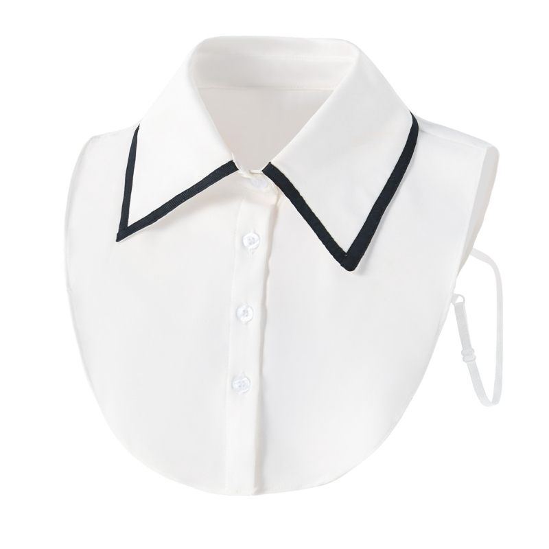 Apykaklė Netikra apykaklė Universalus kaklo siuvinėjimas Dekoratyvinė marškinių apykaklė Dirbtinė mada