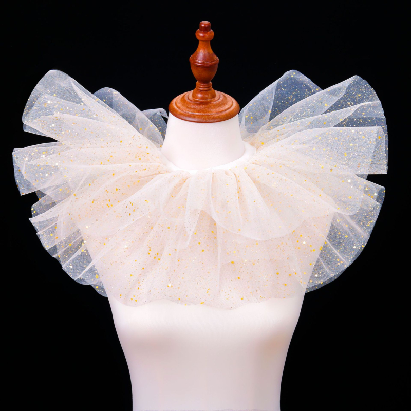 Διασυνοριακό Amazon Fluffy Mesh Fake Collar Masquerade Clown Circus Accessories Ομαδική Παράσταση Φωτογραφία Περιφέρεια Λαιμού