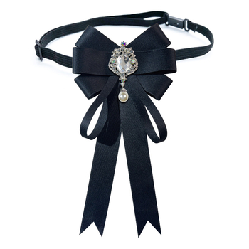 Dienvidkorejas koledžas stila sakausējuma unisex krekla pagarinājums ar juvelierizstrādājumu tauriņu kaklasaites piespraudes kakla izgriezumu vairumtirdzniecībā