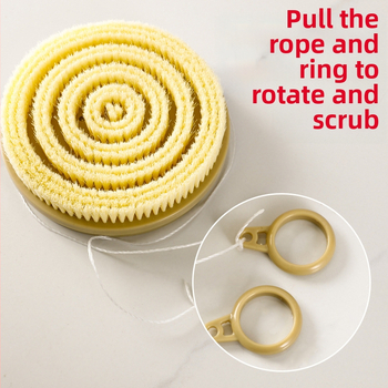 Най-горещата разтегателна въртяща се четка за вана на Amazon, ексфолираща масажна четка за почистване на вана, четка за душ