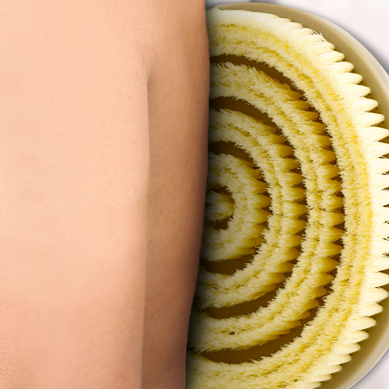 Най-горещата разтегателна въртяща се четка за вана на Amazon, ексфолираща масажна четка за почистване на вана, четка за душ