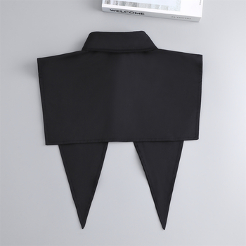 Καλοκαιρινός λεπτός γιακάς σάλι σε στυλ πουκάμισου, μεγάλος γιακάς με μύτες, ψεύτικος γιακάς σε all-match κοστουμιού, εξωτερική επένδυση, μικρό γιλέκο, μεγάλος γιακάς με κούνια