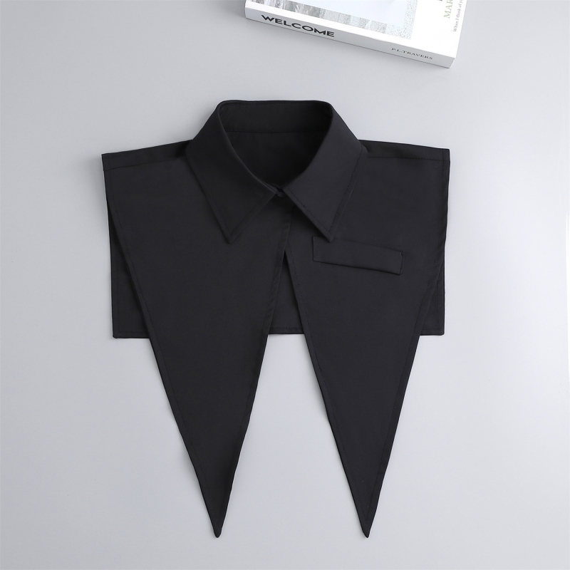 Vasarinė plona marškinių stiliaus skaros apykaklė Plati smaili apykaklė Universalus kostiumas Netikra apykaklė Išorinis pamušalas Maža liemenė Plati sukamoji apykaklė