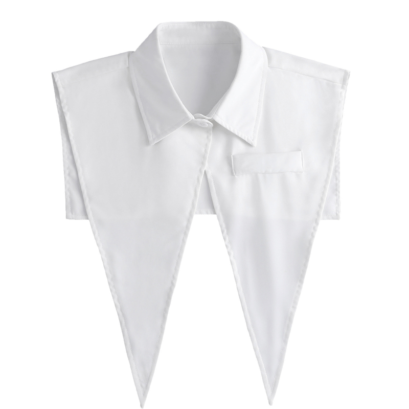 Vasarinė plona marškinių stiliaus skaros apykaklė Plati smaili apykaklė Universalus kostiumas Netikra apykaklė Išorinis pamušalas Maža liemenė Plati sukamoji apykaklė