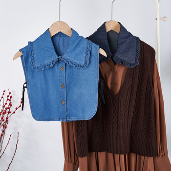 Tiesioginis gamyklinis tiekimas, skalbimas, džinsinio audinio, rauktos nėriniuotos apykaklės, šilta išorinė, dekoratyvinė, dirbtinė apykaklė, vaikiška vidinė apykaklė, didmeninė prekyba.