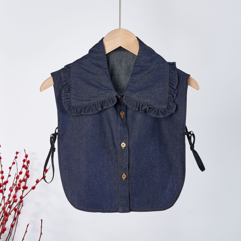 Tiesioginis gamyklinis tiekimas, skalbimas, džinsinio audinio, rauktos nėriniuotos apykaklės, šilta išorinė, dekoratyvinė, dirbtinė apykaklė, vaikiška vidinė apykaklė, didmeninė prekyba.