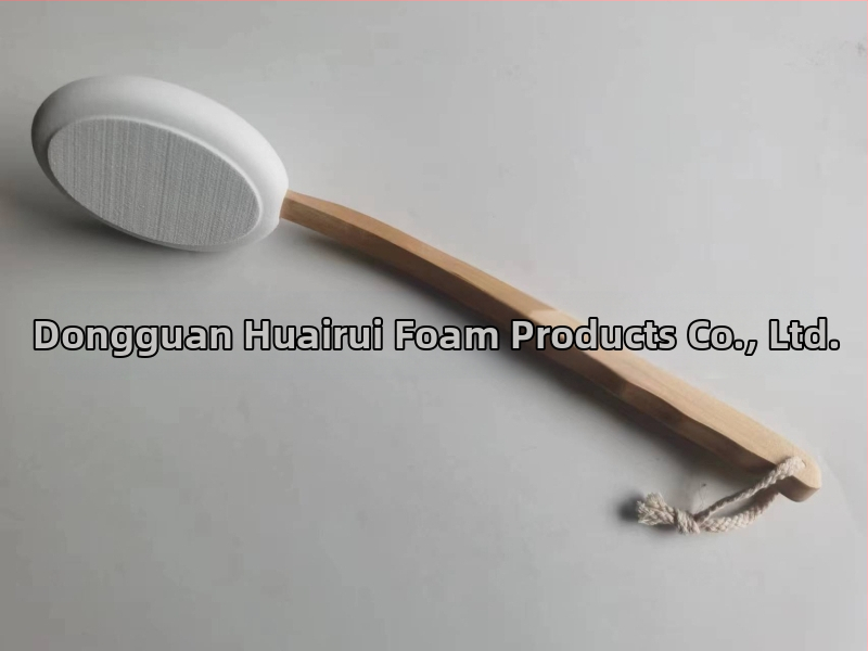 Глава за четка от вълна EVA с дървена дръжка, апликатор за четка за вана с пяна, дървена четка за вана на склад